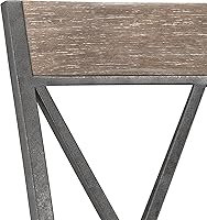 Vista 9 de Hillsdale Stewart Taburete giratorio para interiores y exteriores, peltre envejecido