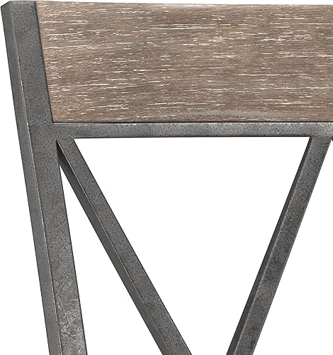 Miniatura 9 de Hillsdale Stewart Taburete giratorio para interiores y exteriores, peltre envejecido