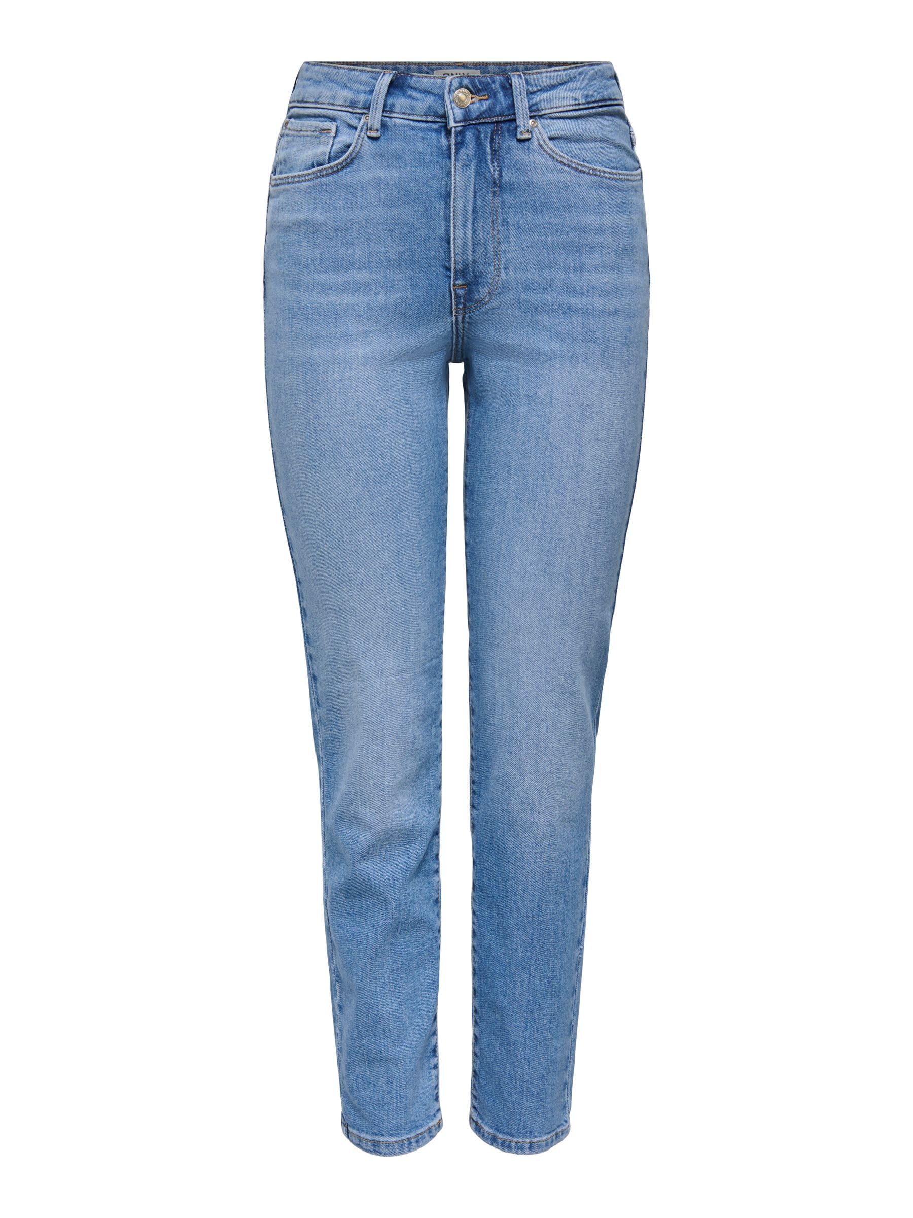 ONLY Female Straight-Fit Jeans ONLEMILY Ankel Hohe Taille Gerade geschnitten Jeans