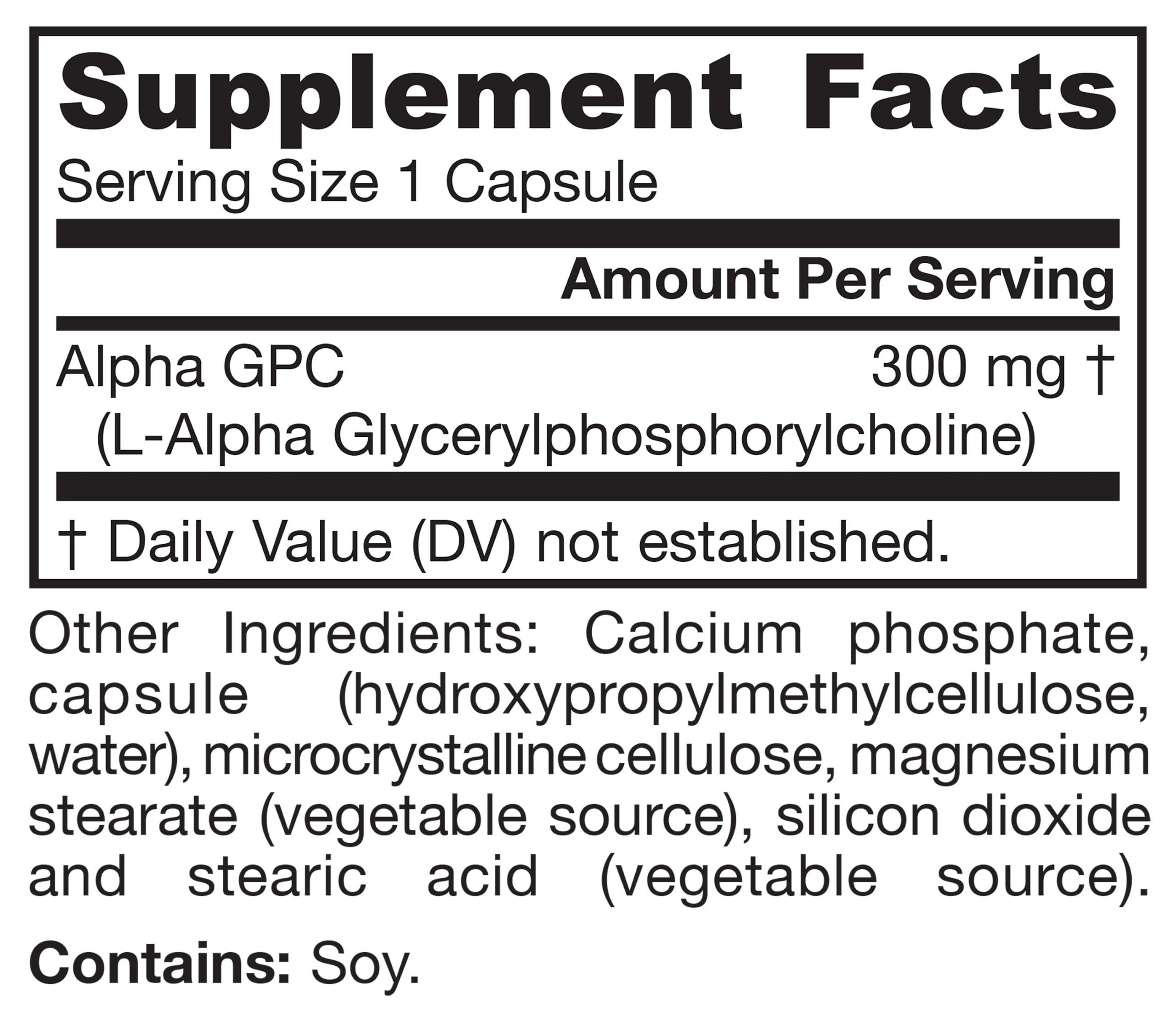 Jarrow Alpha GPC, 300mg Choline Supplements, Brain Health, 60 Capsules — Amazon image 9