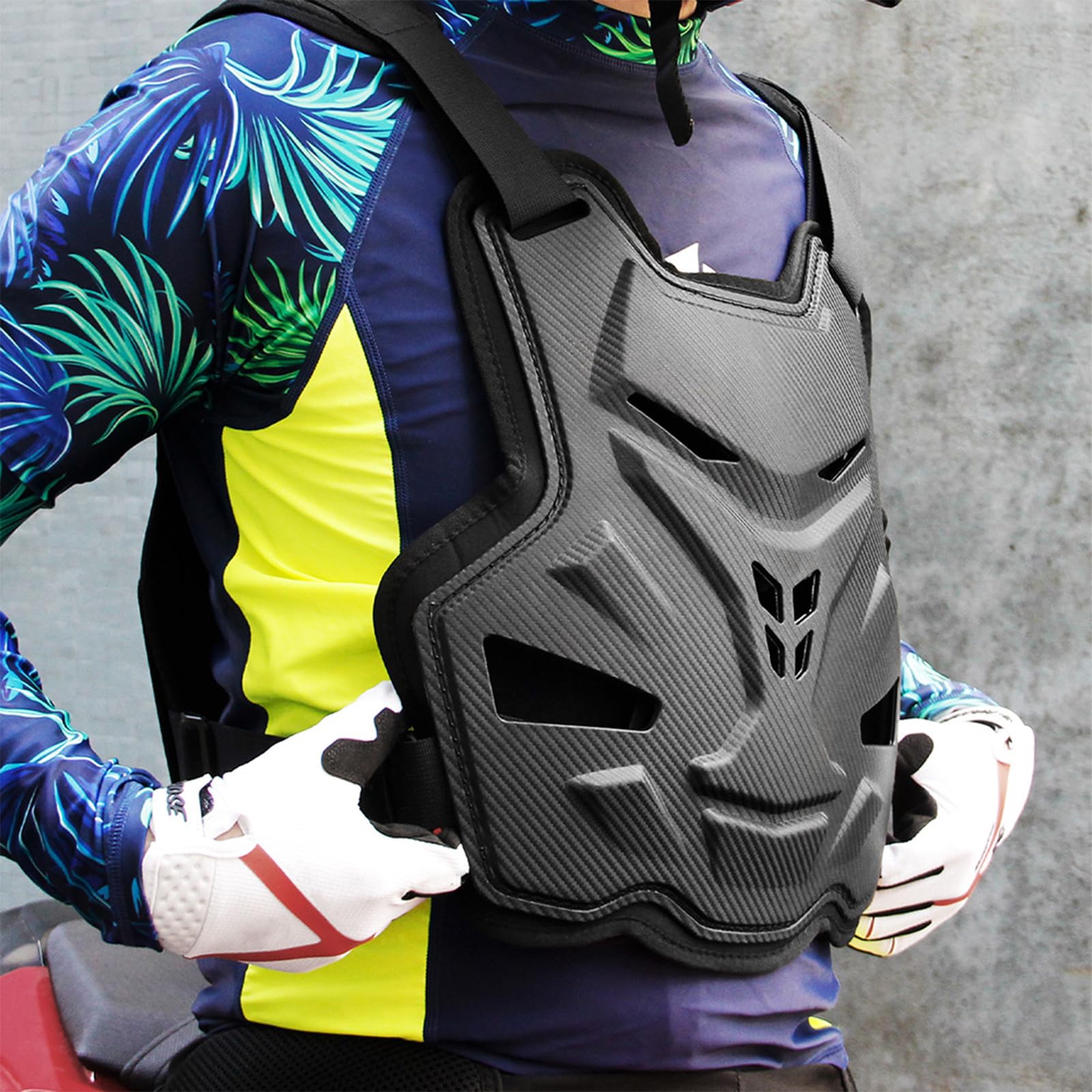 Chaleco de protección unisex para ciclistas, absorción de golpes, adecuado para senderos difíciles y eventos de circuito profesional, chaleco de seguridad delgado