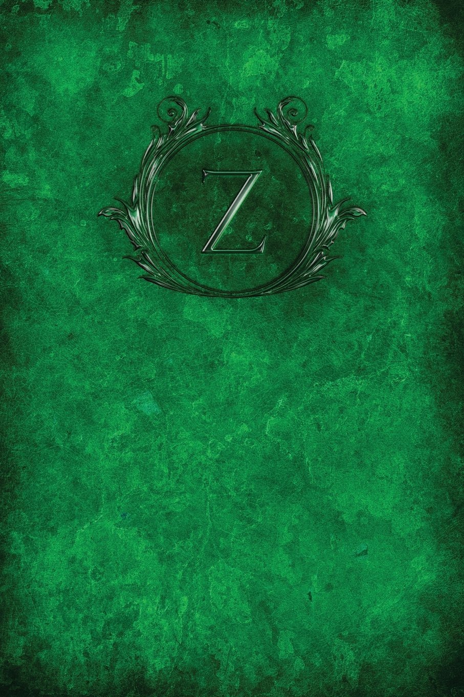 Monogram "Z" Blank Book: Volume 26 (Monogram Verdant 150 Blank)