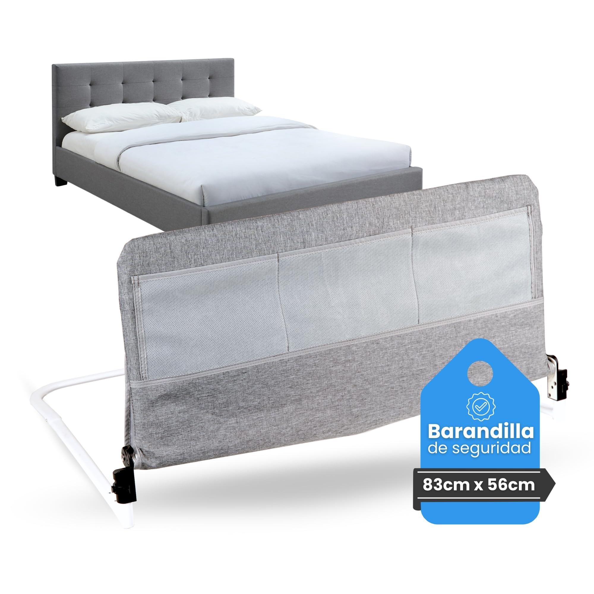 Barandilla Cama Adulto, Barrera Seguridad niños Cama, Barandilla Cama Adultos, Barrera Cama, Barrera Cama Adultos, Barandillas para Camas Plegable.