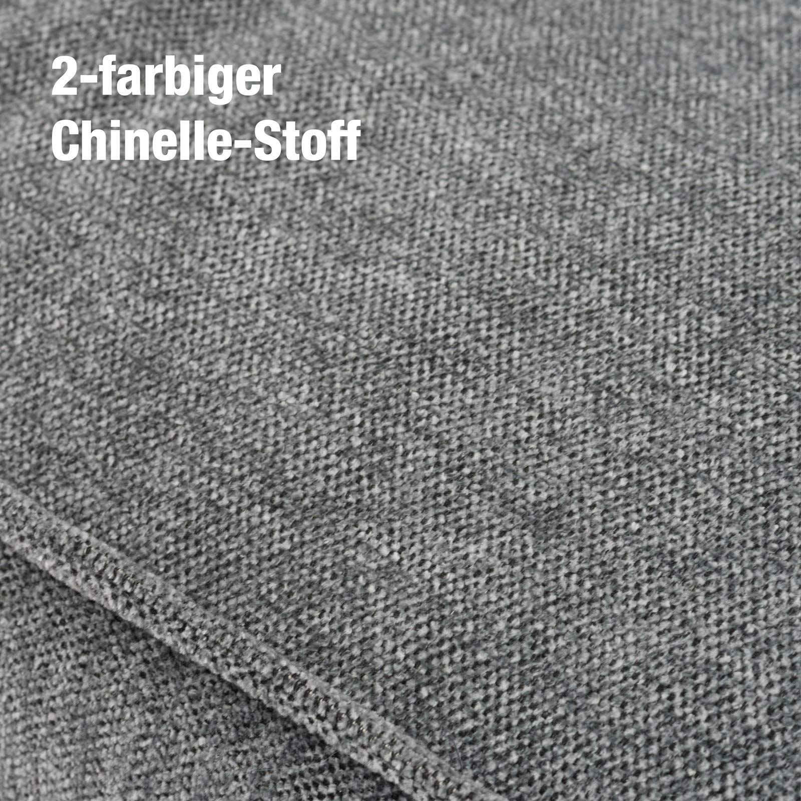 JAMAXX Premium Hundekissen Orthopädische Füllung, Waschbar Bezug aus Edlem Chinelle Stoff, Weiche Kompakte Füllung mit Visco Schaumstoff-Flocken Memory, PDB1003 65x50 (S) Silver-Grey