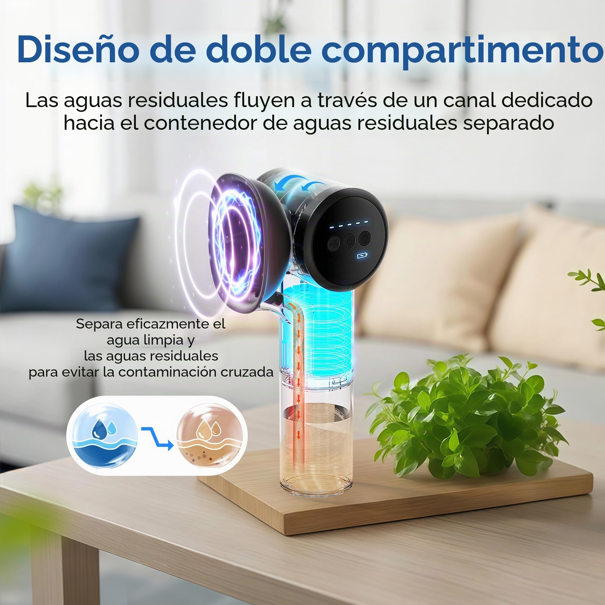 Limpiador de oídos con presión de agua – Kit de eliminación de cerumen eléctrico con sistema de alcantarillado