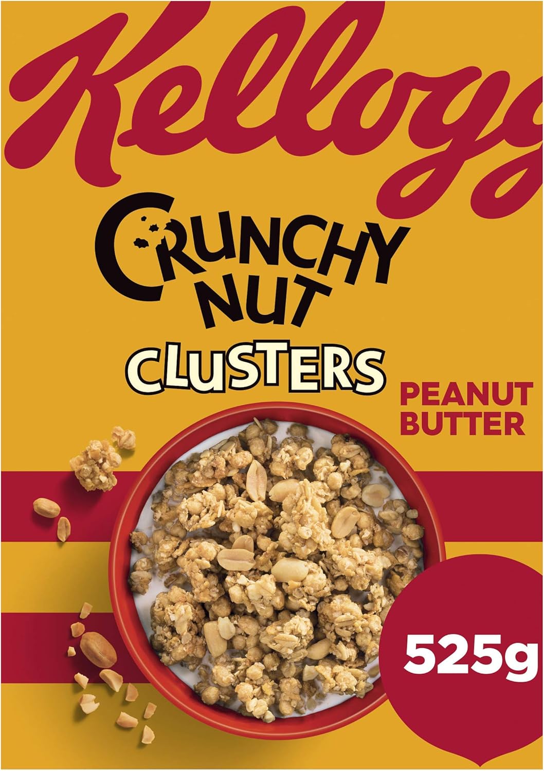 Kellogg's Crunchy Nut Peanut Butter Clusters, 525g Amazon.co.uk Grocery