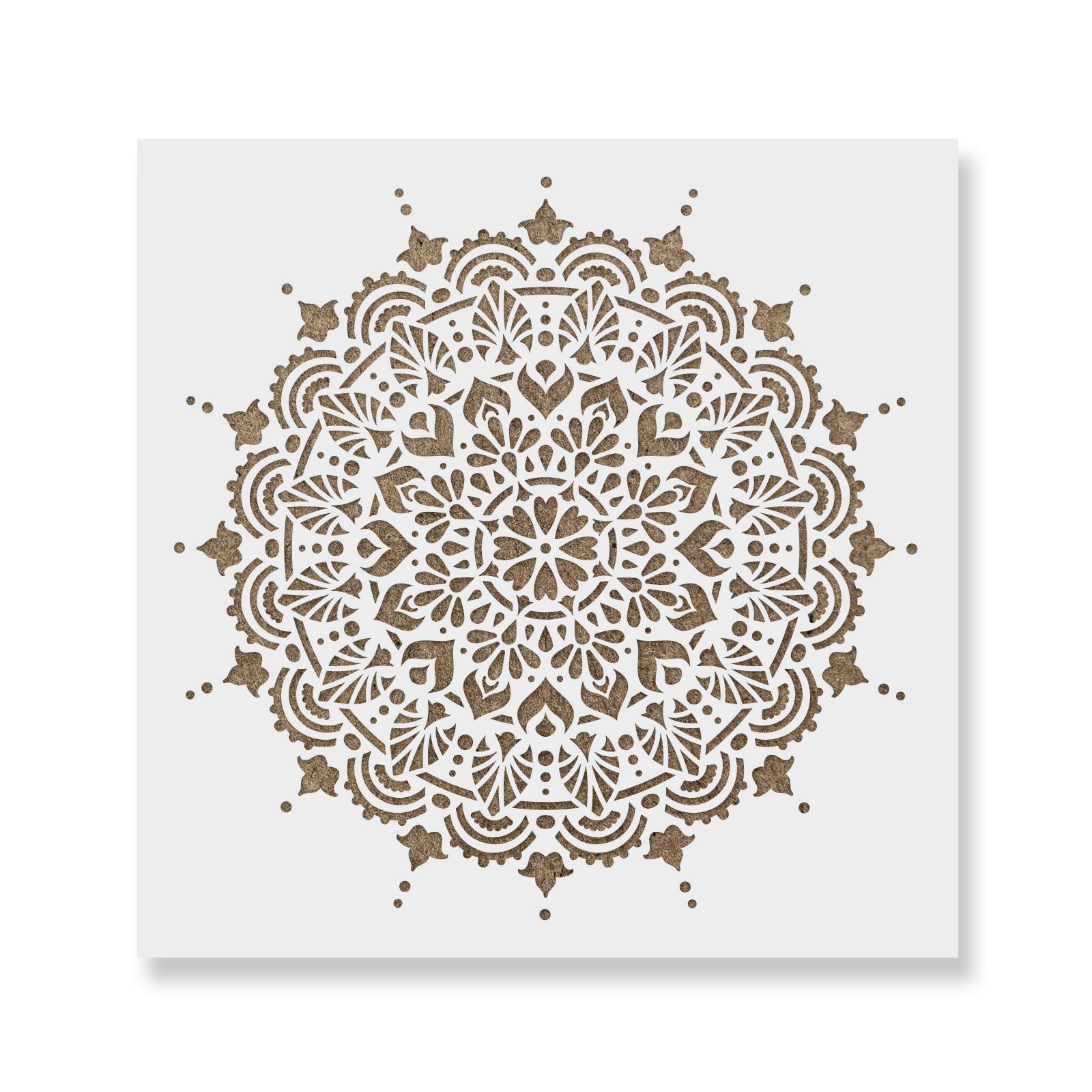 Paradise Mandala Stencil - Easy-to-Use for Relaxing and Therapeutic Artwork, Mandala Stencil, Teen Room Decor-image-35