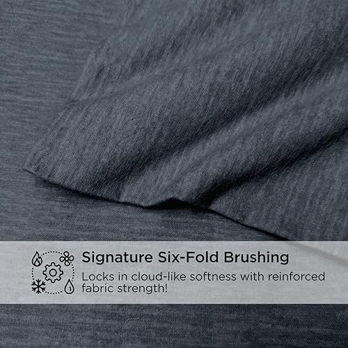 Miniatura 5 de Juego de sábanas de franela cepillada estampada, 100% algodón turco, muy suave, cálido y acogedor, bolsillo profundo y transpirable, juego de 3