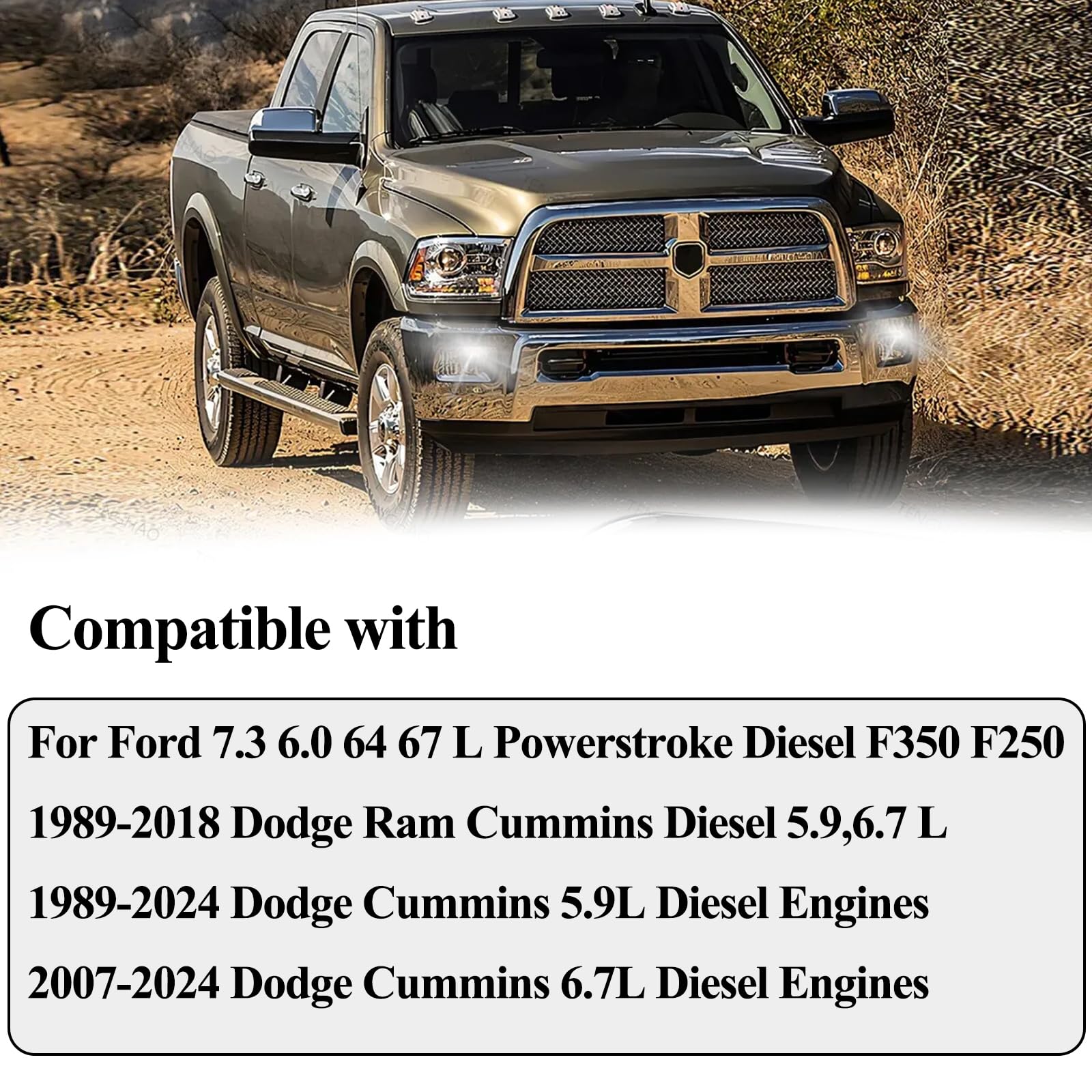 120V Engine Block Heater Cord 251919 With Cap For Ford Powerstroke Diesel E350 450 550 F250 F350 F450 F550 Dodge Ram 2500 3500 Cummins Diesel 5.9 6.7L Heavy Duty Immersion Heaters 6 Feet - View #6