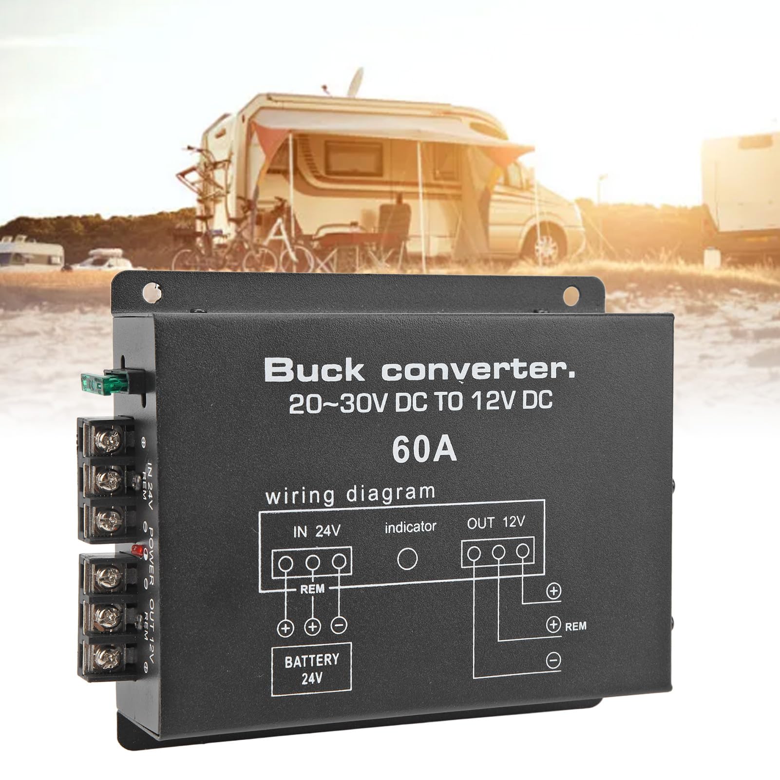 Car Outlet Converter,100A High Strength Overtemperature DC 24V To 12V - View #10