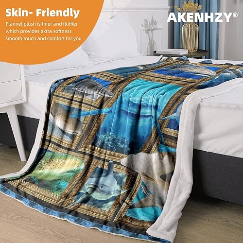 Miniatura 2 de Regalos de colibrí para mujeres y hombres, manta de forro polar con estampado de colibrí, mantas de franela suaves y acogedoras para sofá, cama,