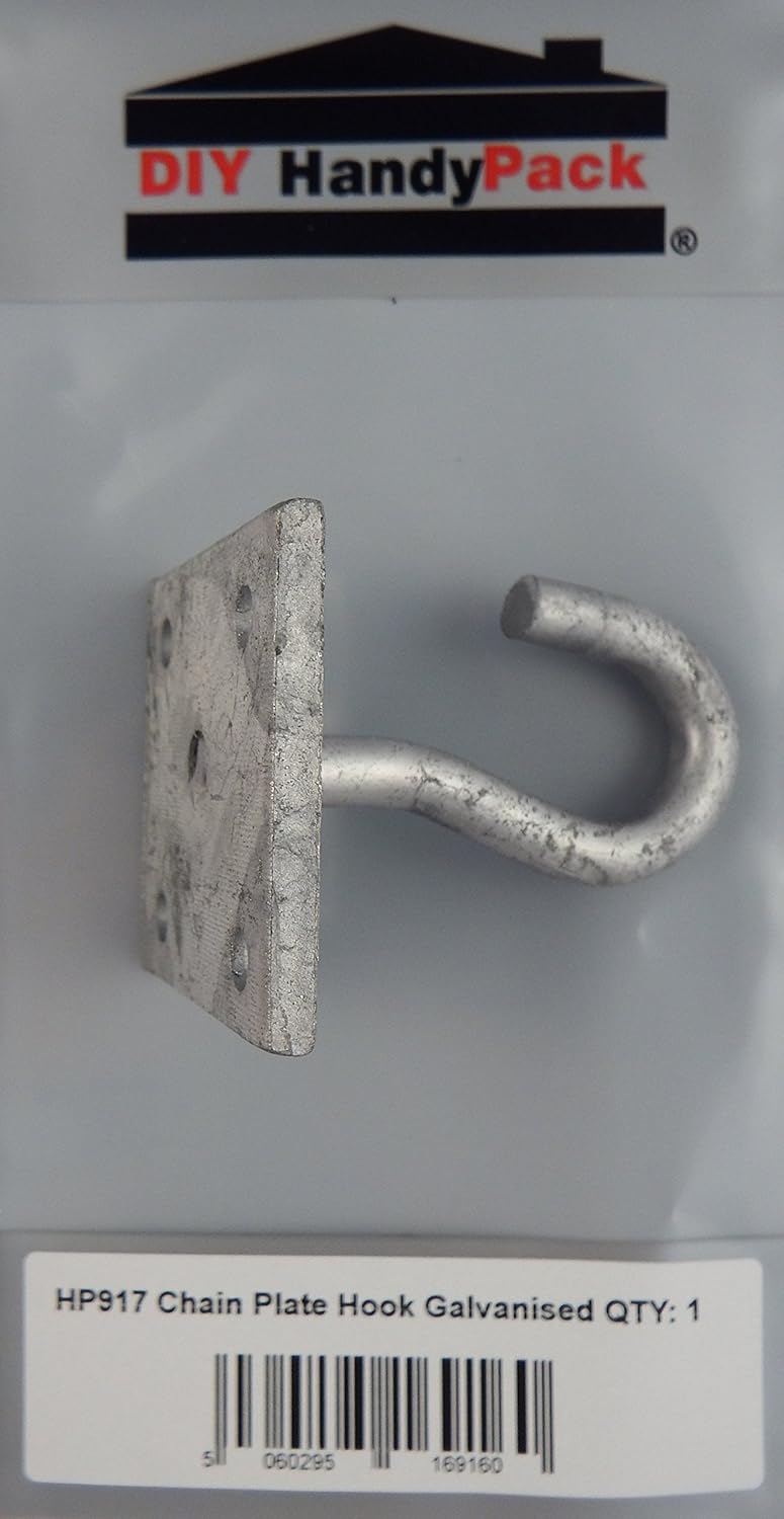 DIY HandyPack Galvanised Chain Plate Hook Amazon.co.uk DIY & Tools
