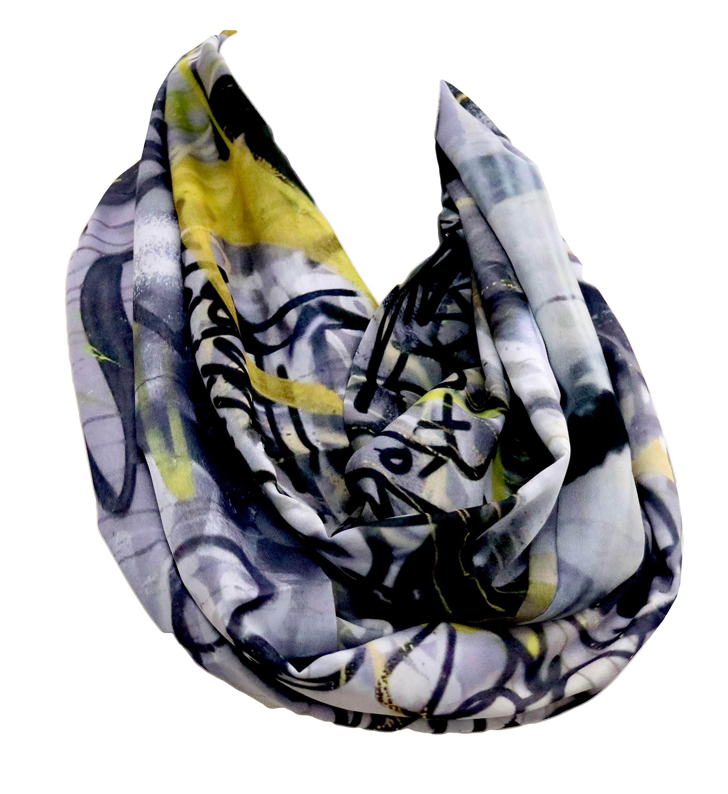 Graffiti Infinity Scarf gift for her graphic artist visual art pop geek nerd comic villain