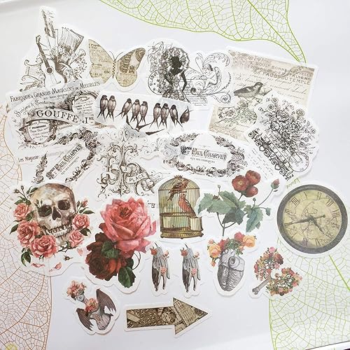 Miniatura 9 de 60 calcomanías para laptop, álbumes de recortes, decoración de Doraking DIY plantas de hierbas para laptop, habitación, niños, sobres, álbum de