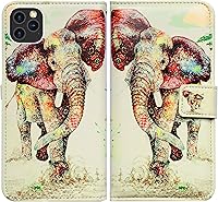 Vista 14 de Funda para iPhone 12 Pro Max, diseño de libélula con tapa y soporte para tarjeta y soporte para iPhone 12 Pro Max