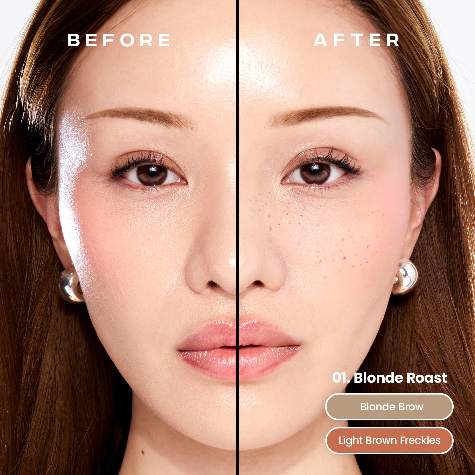 Sacheu Brow & Freckle STAY-N Tinted Eyebrow Gel & Faux Freckle Pen, 2-in-1 Longwear Water Resistant Brows Tint - Image 3