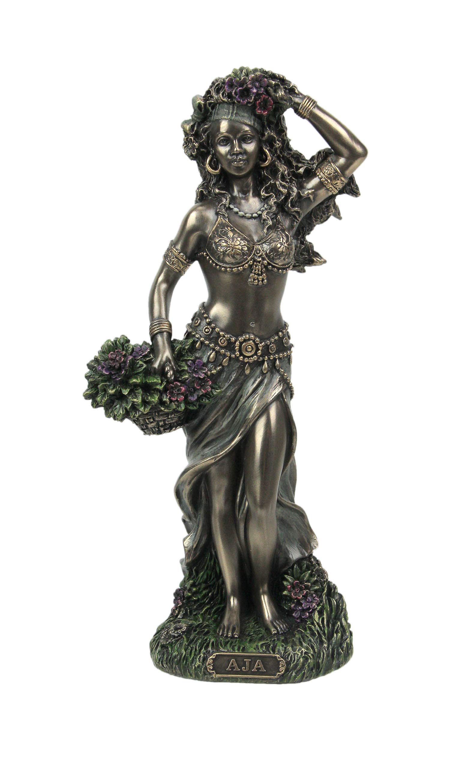 Veronese Design Bronzed Finish Aja Orisha of Forest and Herbs Statue 8.5 Inches Tall