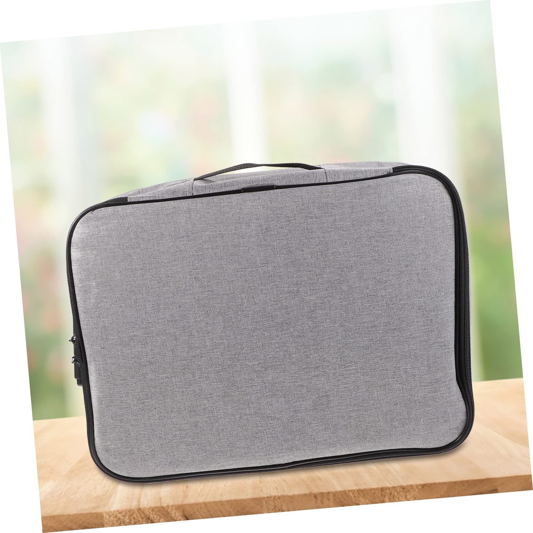 Reise Dokumenten Tasche Multifunktions-aktenaufbewahrungstasche Tragbarer Zertifikats-organizer Aufbewahrungstasche Mit Schloss Tragbare Aktenbox Aktenaufbewahrungs-organizer