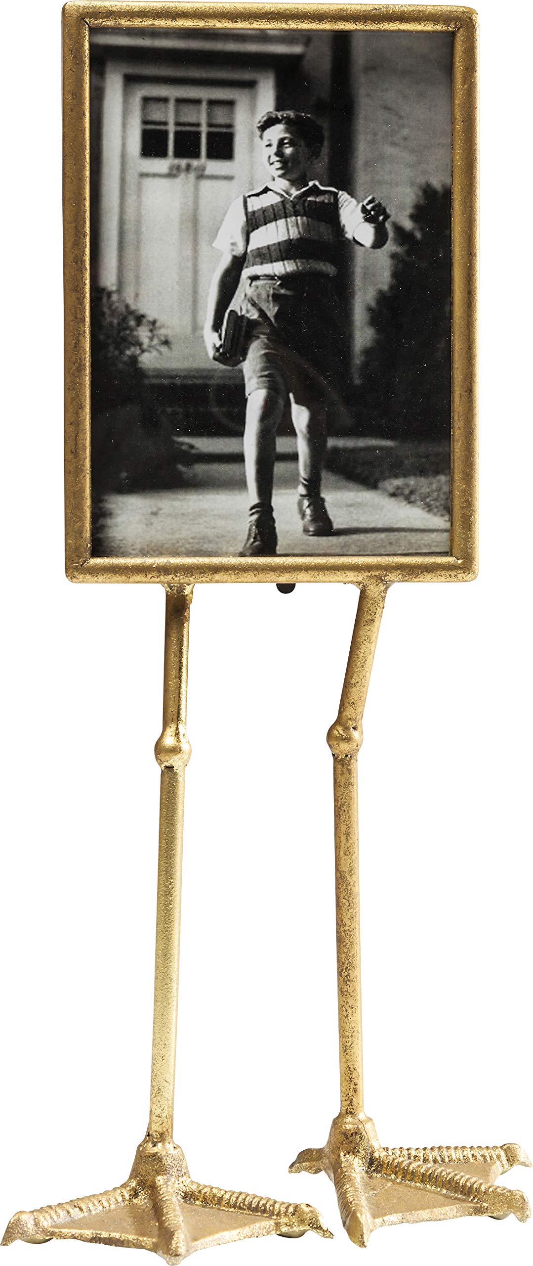 Kare Design Frame Duck Feet Vertical, Gold, Steel, Glass clear, Picture Frame, 10x15cm, Room Decor, Home Decor for Living Room, Bedroom, Hallway, Gift, 39x19x10 cm (H/W/D)