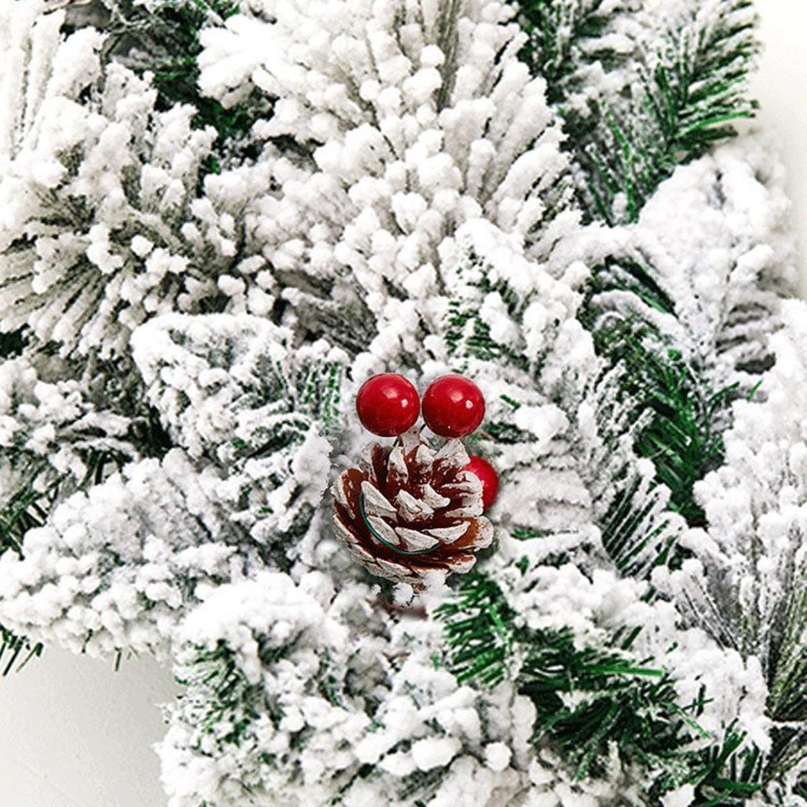MagiDeal Guirnalda navideña Decorativa para Puerta de Entrada, Centro de Mesa Decorativo, Adorno navideño para Ceremonias al Libre, 270 Cm X 30 Cm