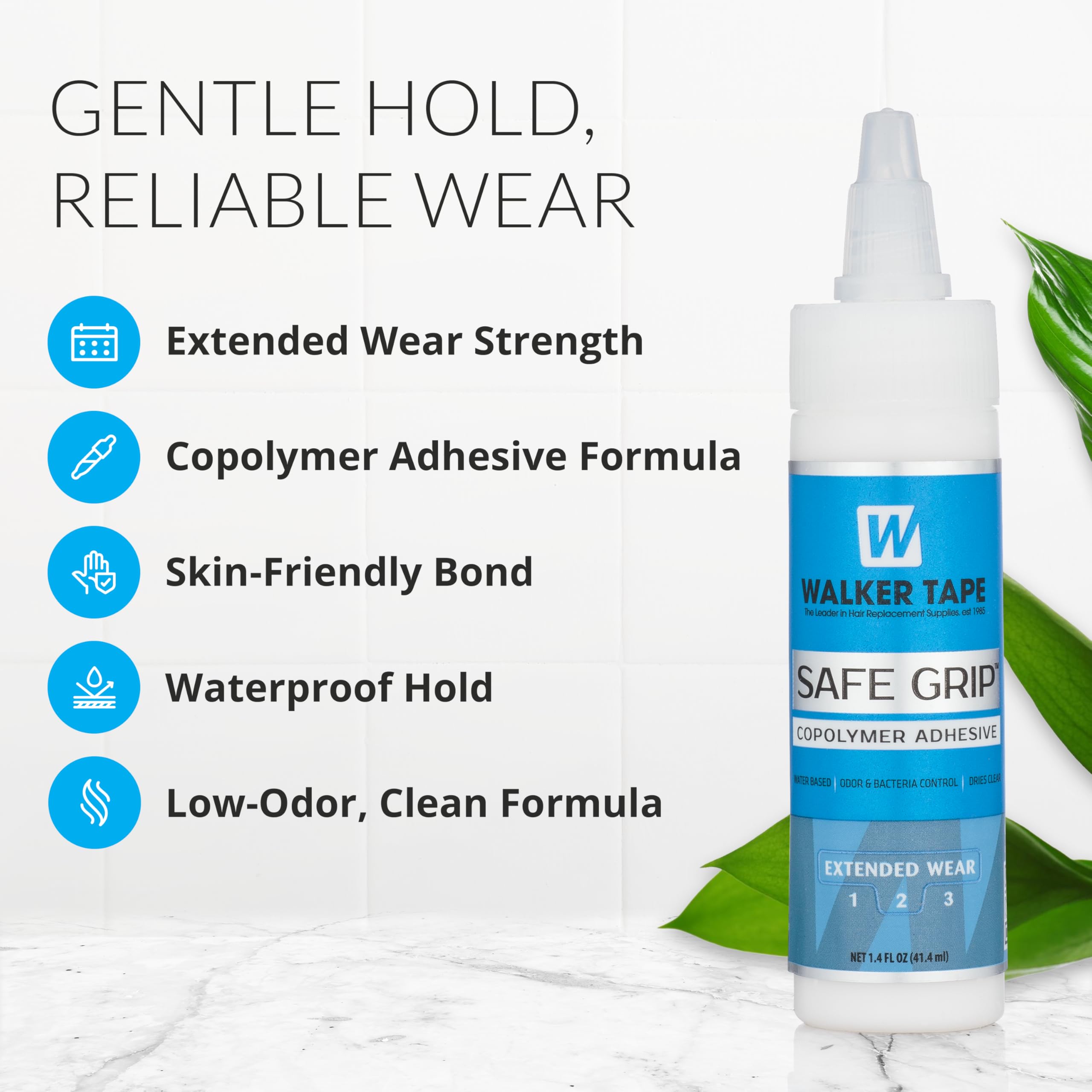 Walker Tape Adesivo Safe Grip 41Ml Com Tampa Giratória Aplicação