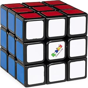 Rubik's Cube, The Original 3x3 Cube, Problem-Solving Brain Teaser, Color-Matching Puzzle, Fidget Toy & Sensory Puzzle, for Ages 8 & Up