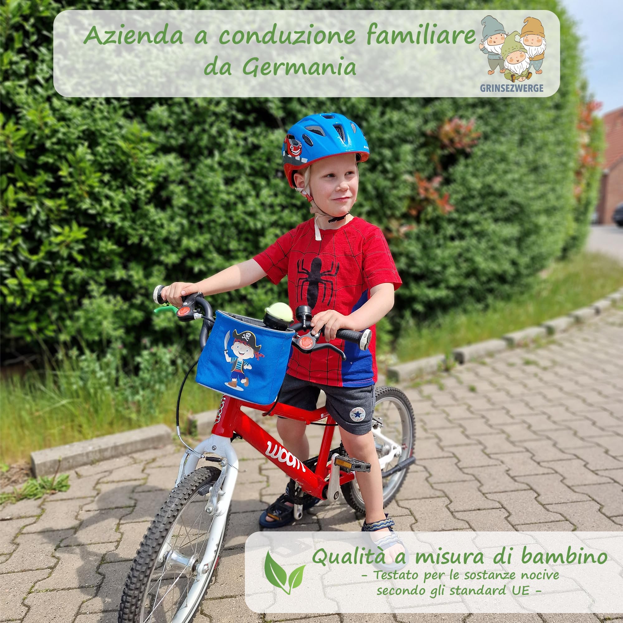 Cestino per Scooter per Bambini Ragazzi Ragazze, Borsa da Manubrio Anteriore per Bici Ghiaia Colorata Borsa Triangolare per Bici Impermeabile con Portachiavi Incorporato per Bici da Strada Mtb,C,1