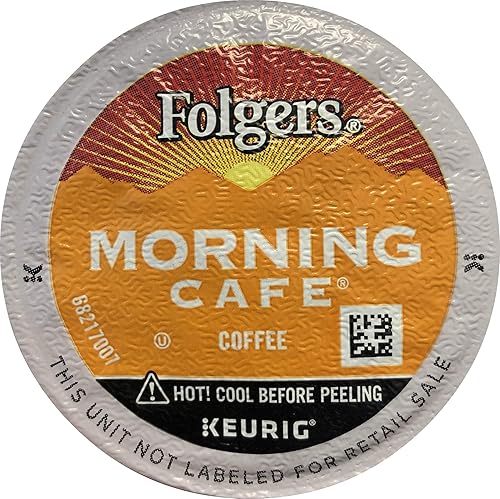 Folgers Morning Cafe K Cup Pods para cafeteras Keurig tostado ligero 12 unidades paquete de 3 36 unidades