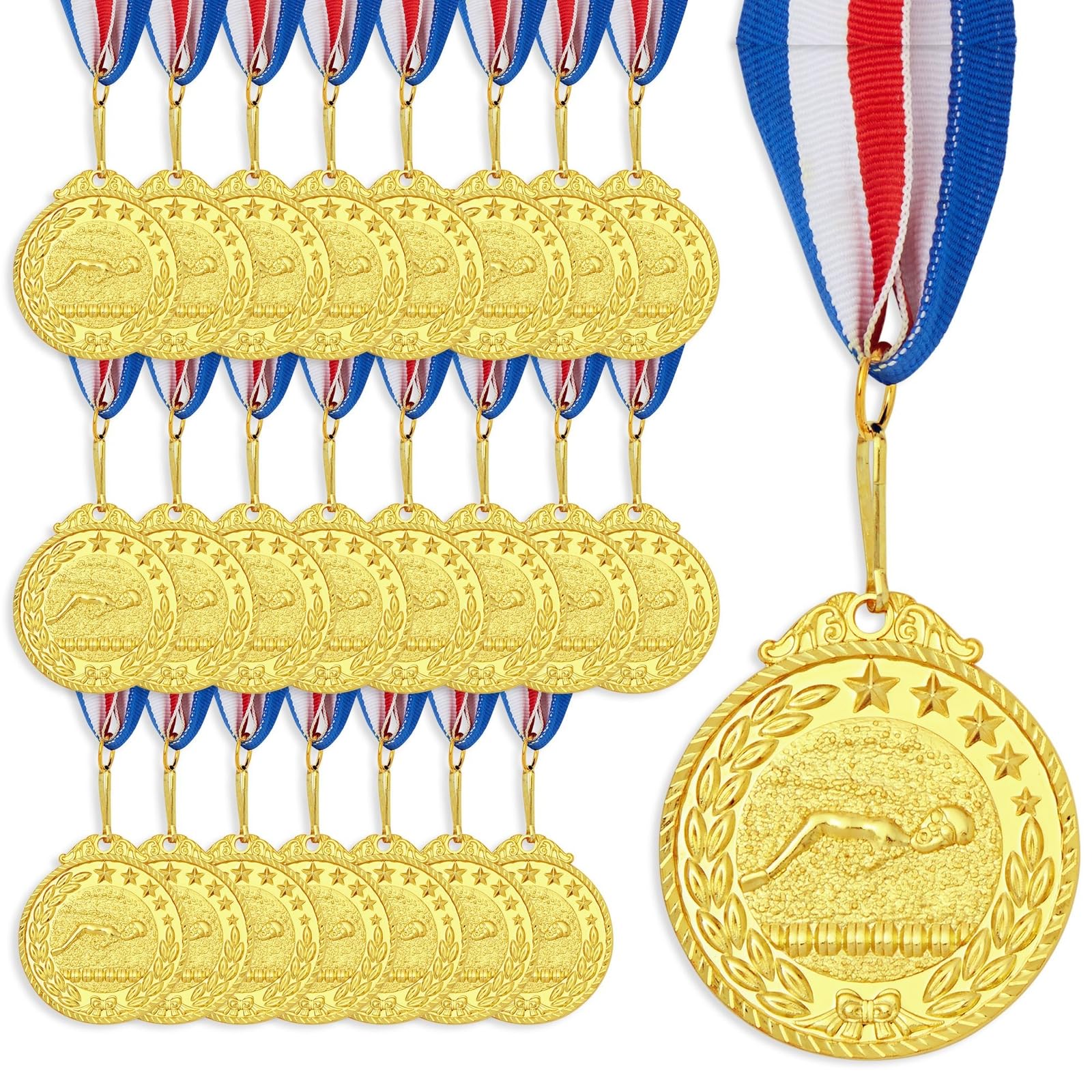 Juvale Medaglie d'oro per tutte le età, premi di partecipazione