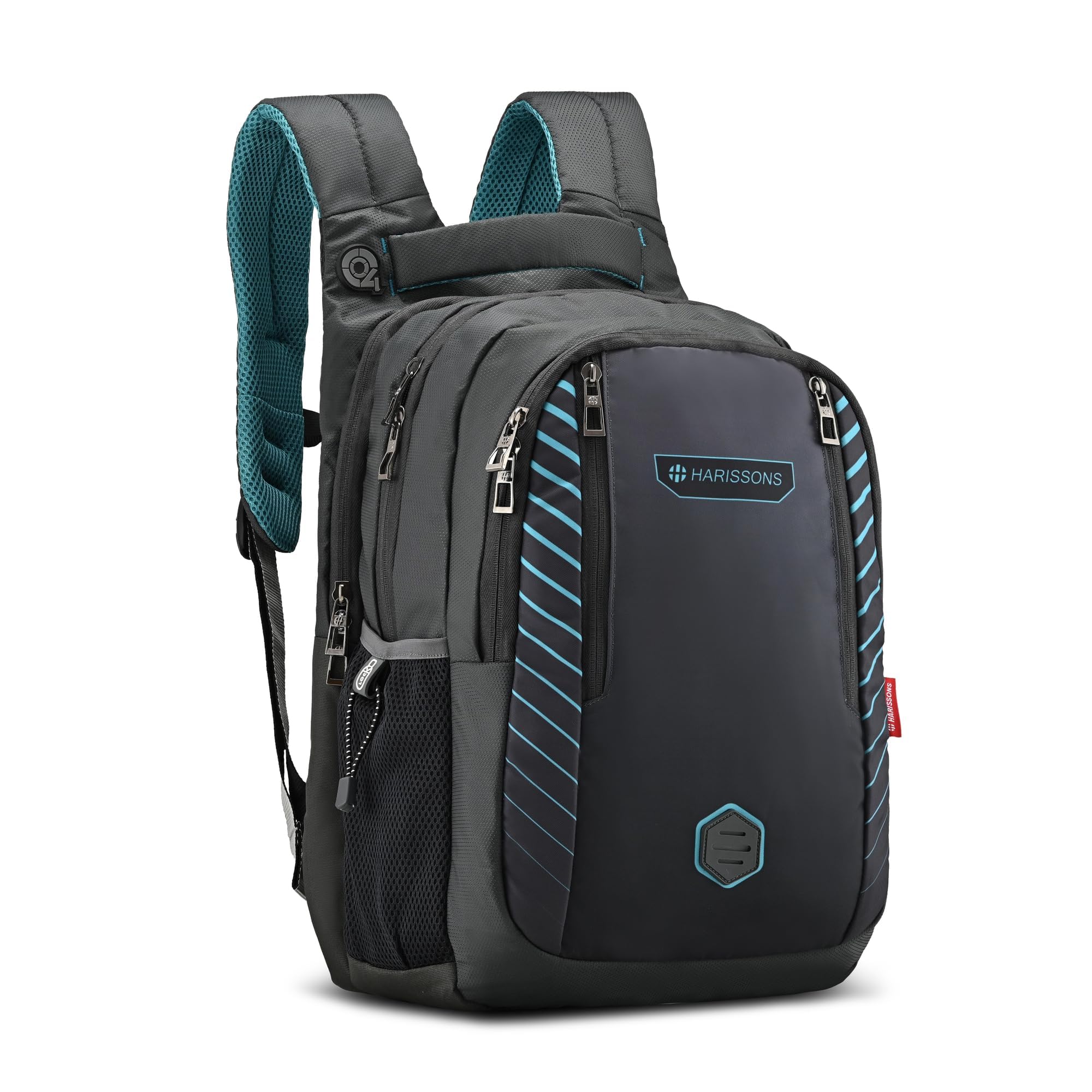 HARISSONS Locus 35L Laptop Backpack for Men & Women | 15.6" Office Laptop Bag with Ergo-grip Backpstraps & Elevated Laptop Cradle | Overnighter Travel Laptop Backpack with Reflectors