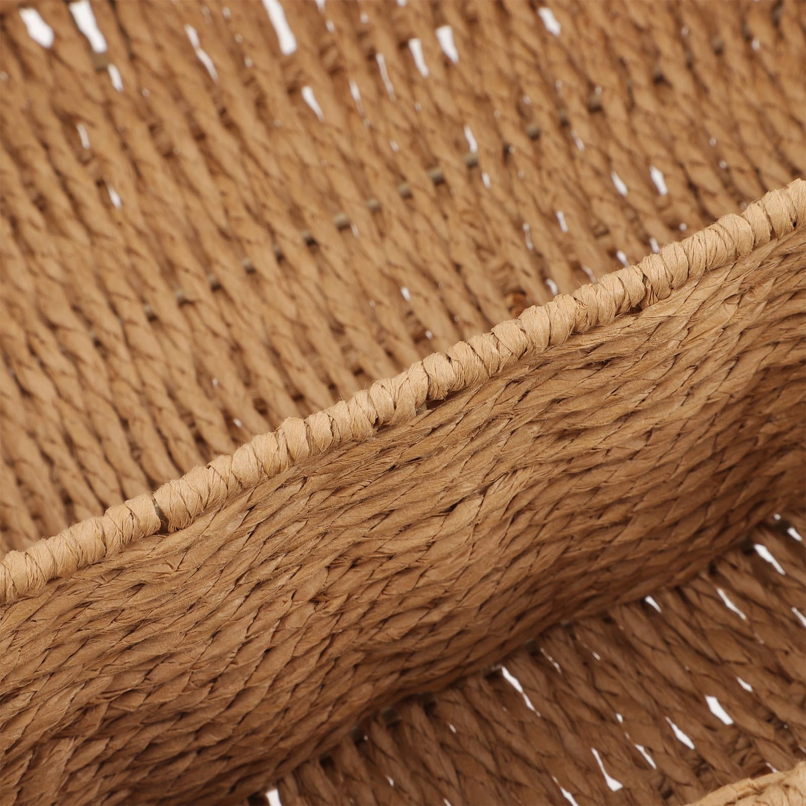 UKCOCO Mensola Organizer Decorativo a Forma di Gatto Intrecciata da in Ferro e Corda di Carta e Portaoggetti per Cucina e Domestico