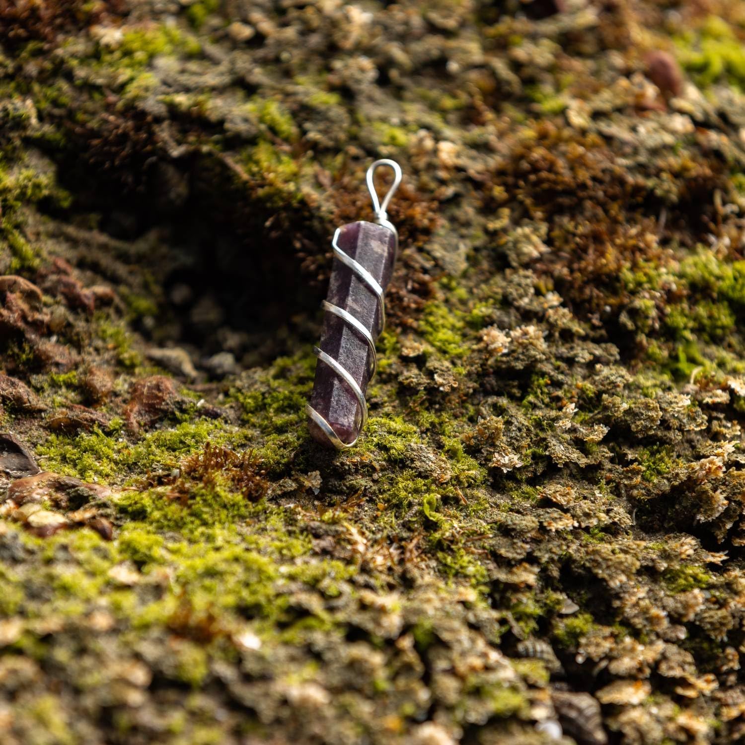 AYANA Lepidolite Crystal Necklace - Handmade Necklaces, Ethically Sourced Crystals and Healing Stones - September Birthstone, Genuine Healing Crystals - Crystal Necklaces for Women Trendy - Image 5