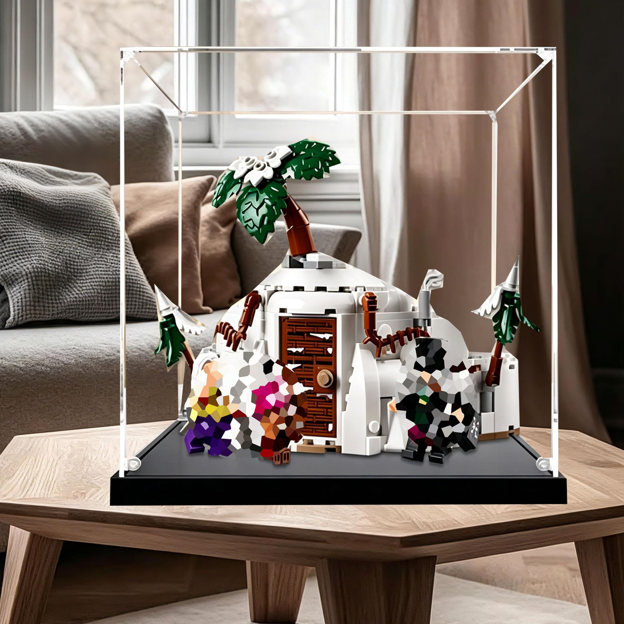 Vetrina compatibile con Le-go 75641 Hideout Set (nero, 3 mm)