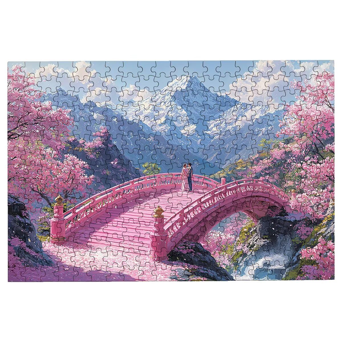 Puzzle 5000 sztuk kwiat, puzzle most, puzzle 5000 dorosłych, puzzle dla dorosłych z pudełkiem prezentowym, wyzwanie drewniane puzzle dla całej rodziny, oryginalne prezenty dla kobiet Decor -2594
