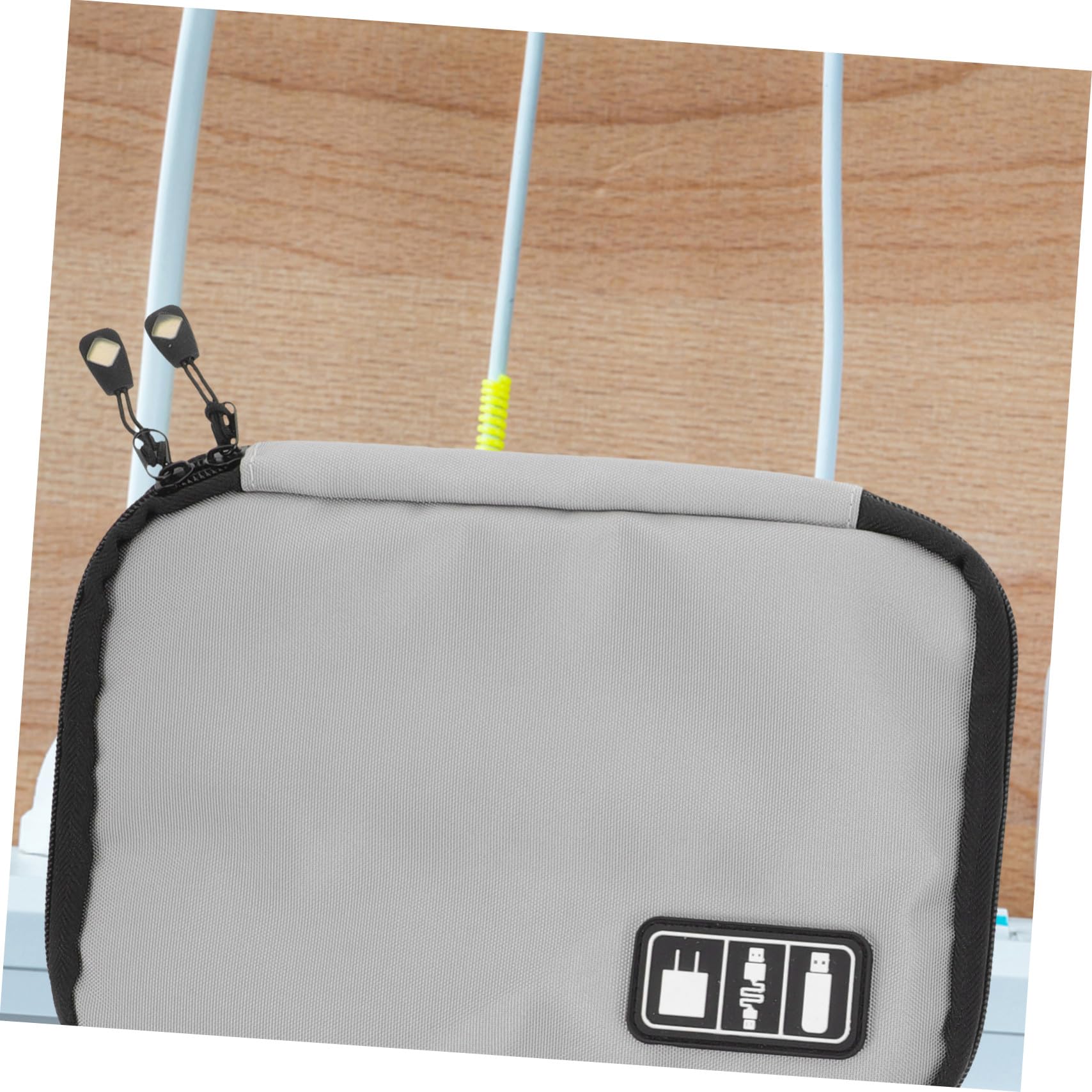 DOITOOL 3pezzi Organizer Borsa per Cavi Dati Portatile Custodia per Accessori Digitali Tasche Rete e Cerniera Borsa Organizzatore da Viaggio per Caricabatterie e Auricolari