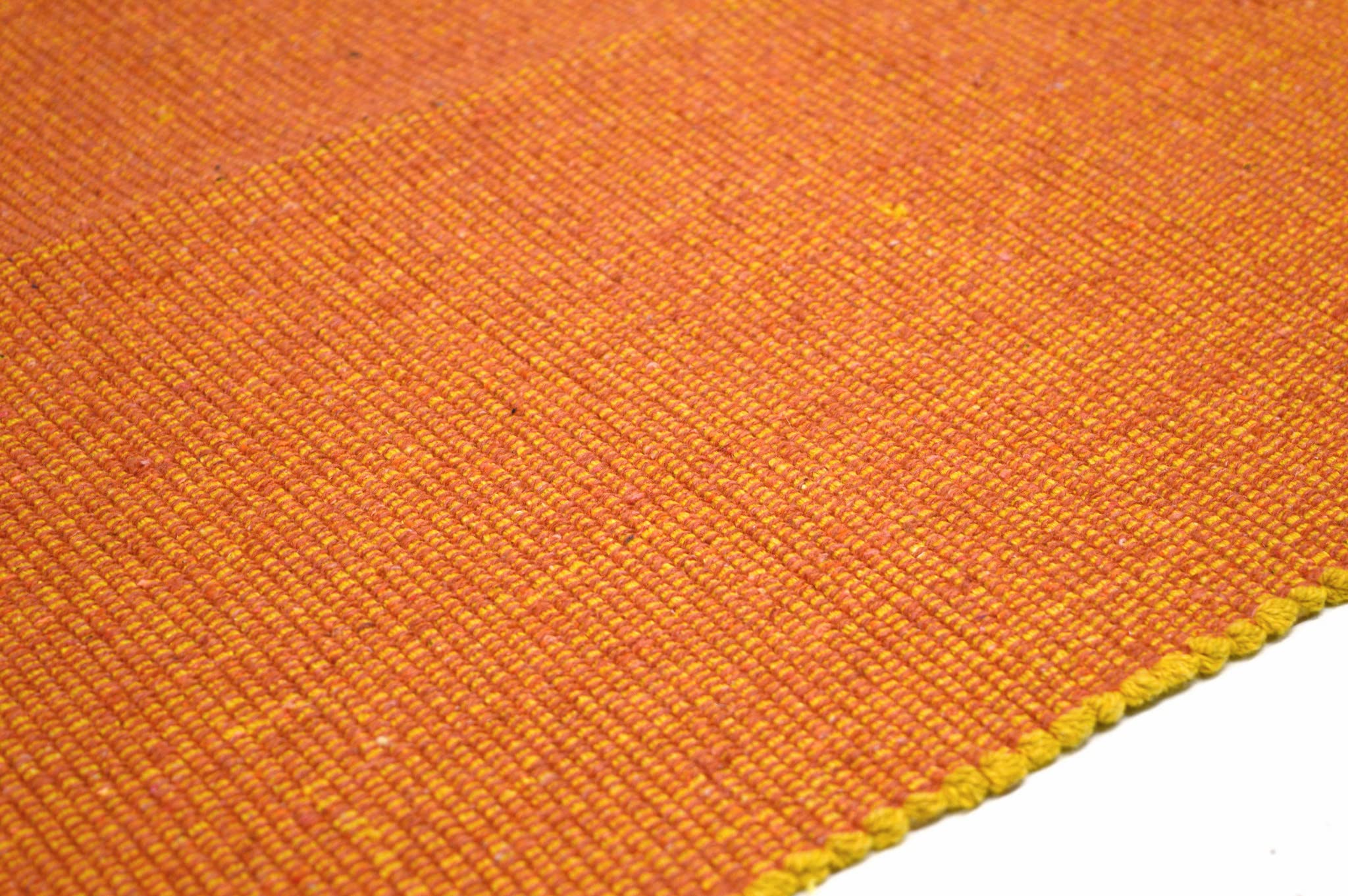 EASY Tappeto Cotone, Lavabile, per Bagno e Cucina, Antiscivolo (Orange, 55x260cm)