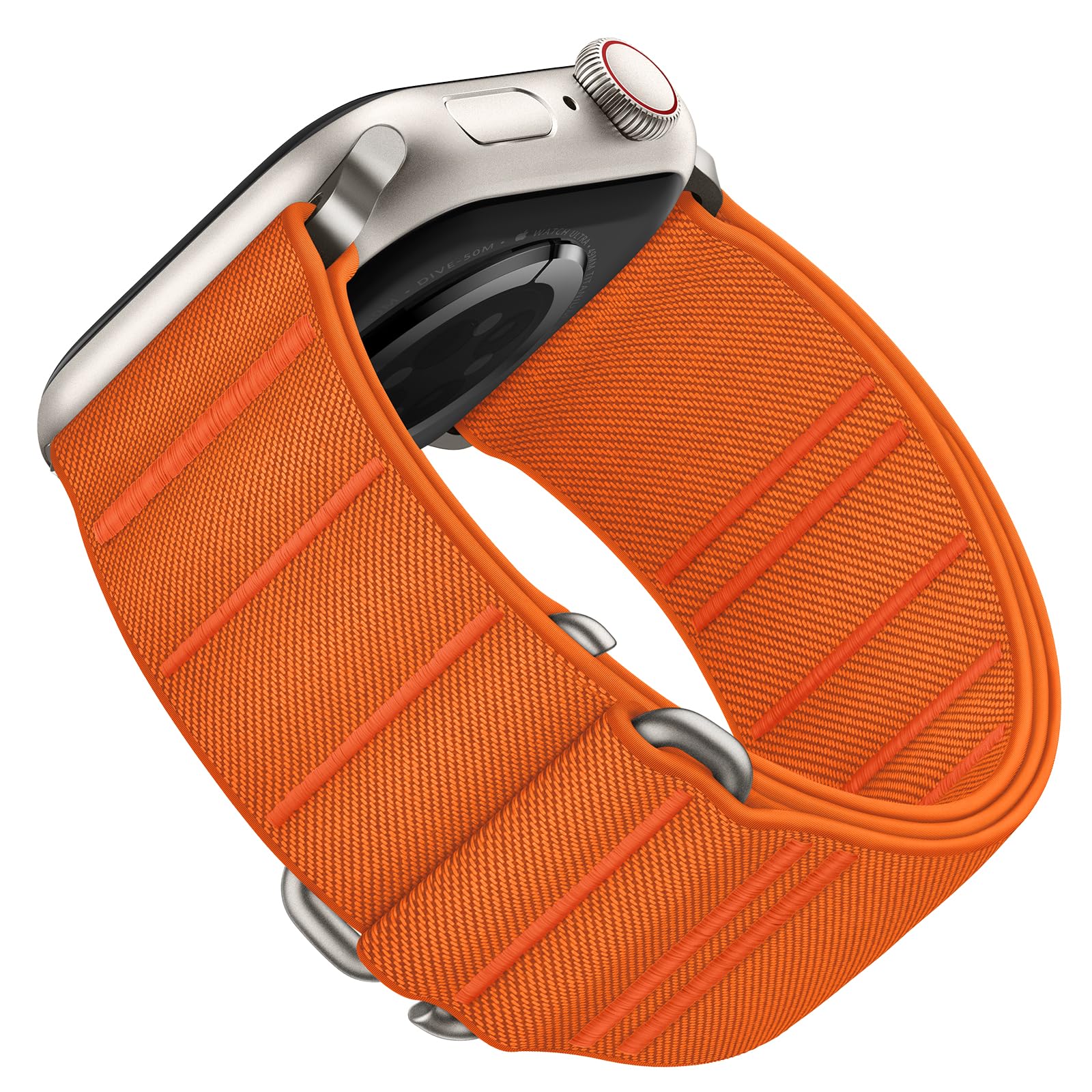 SuitisbestElastic Nylon Sport Band with S-Hook, Compatible with Apple Watch 49mm, 45mm, 44mm, 42mm, 41mm, 40mm, 38mm, for iWatch Series Ultra/SE/9/8/7/6/5/4/3/2/1