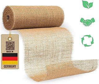 benycs Jute Table Runner Roll for Table and Wedding Decoration, Table Runner Made of 100% Natural Linen Jute Fabric, 30 cm x 10 m