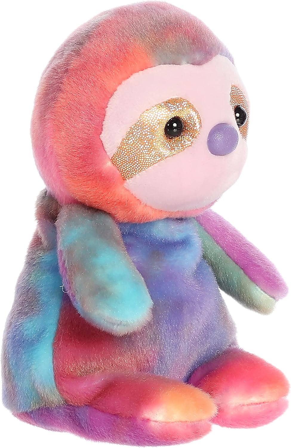 Aurora® Vibrant Jammies™ Figgy Sloth™ Stuffed Animal - Colorful Delight - Eye-Catching Patterns - Multicolor 8 Inches