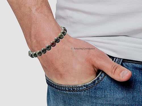 Miniatura 873 de Amazing Gemstone Pulsera de cristal para mujeres y hombres, pulsera de cristal curativo de protección, pulsera elástica con cuentas de piedras