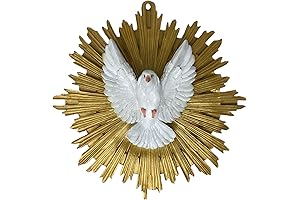 Cannan Espiritu Santo Paloma Blanca de Pared, 12"