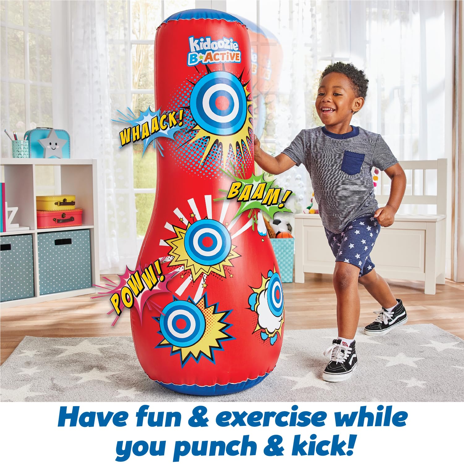 Amazon.com: Kidoozie B-Active Bounce Back Punching Bag for Indoor