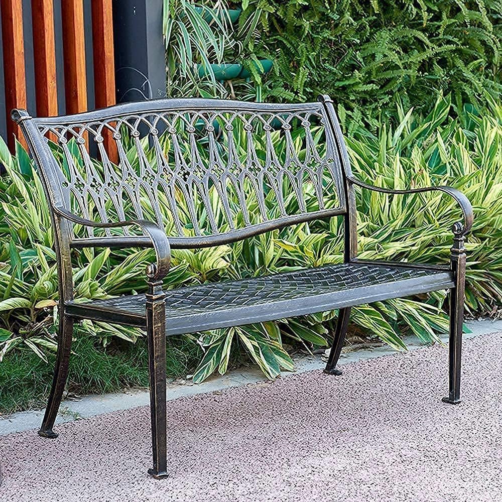 INTOPETAL Outdoor Garden Bench Garden Bench Outdoor Leisure Bench Park Terrace Bench Retro Courtyard Bench with Backrest for Porch,Lawn,Yard INTOPETAL Outdoor Garden Bench Garden Bench Outdoor Leisure Bench Park Terrace Bench Retro Courtyard Bench with Backrest for Porch,Lawn,Yard