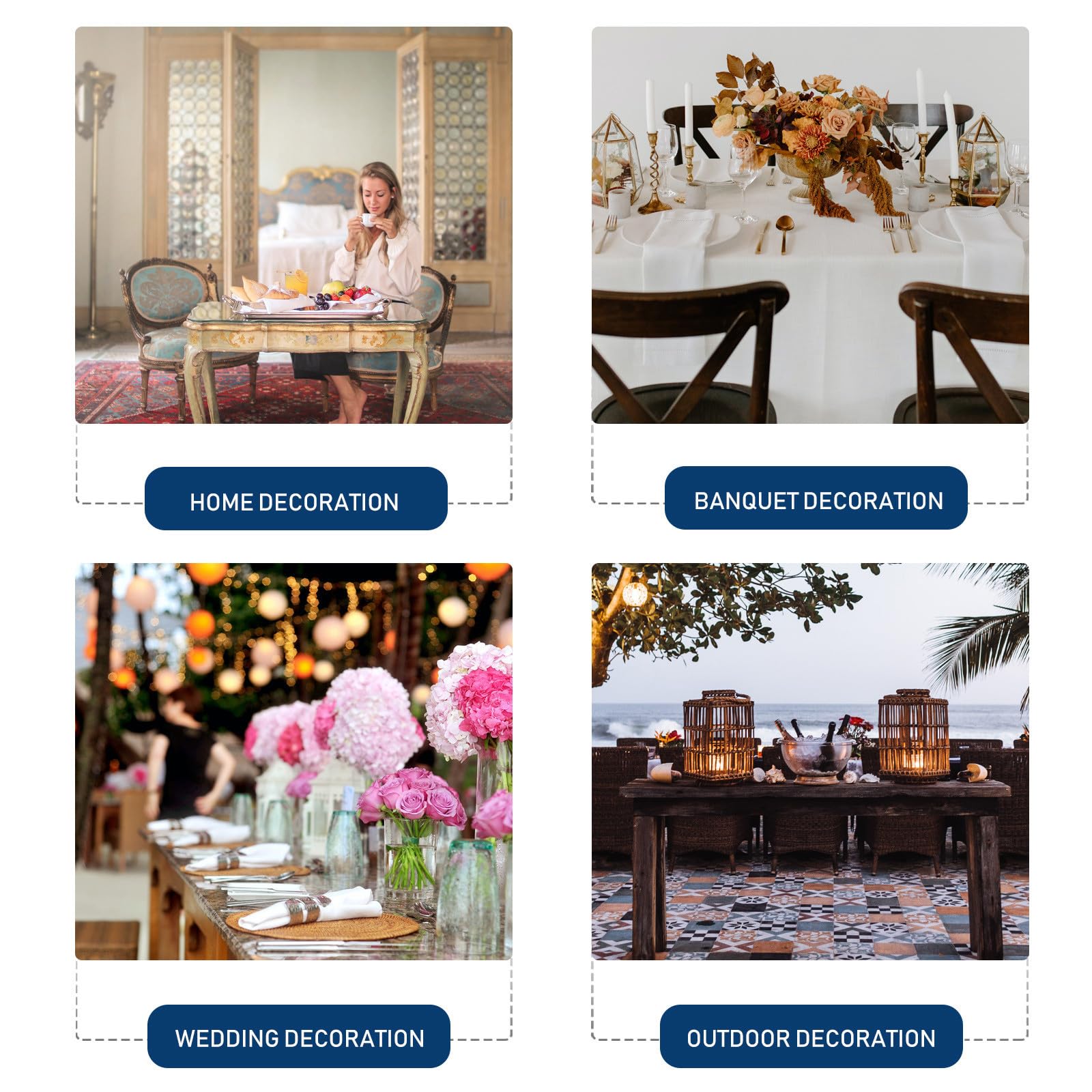 Candelabro Judío de 7 Brazos de Aleación Azul Retro | Estilo Religioso, Efecto Decorativo y Uso Prolongado, para Salón y Fiestas