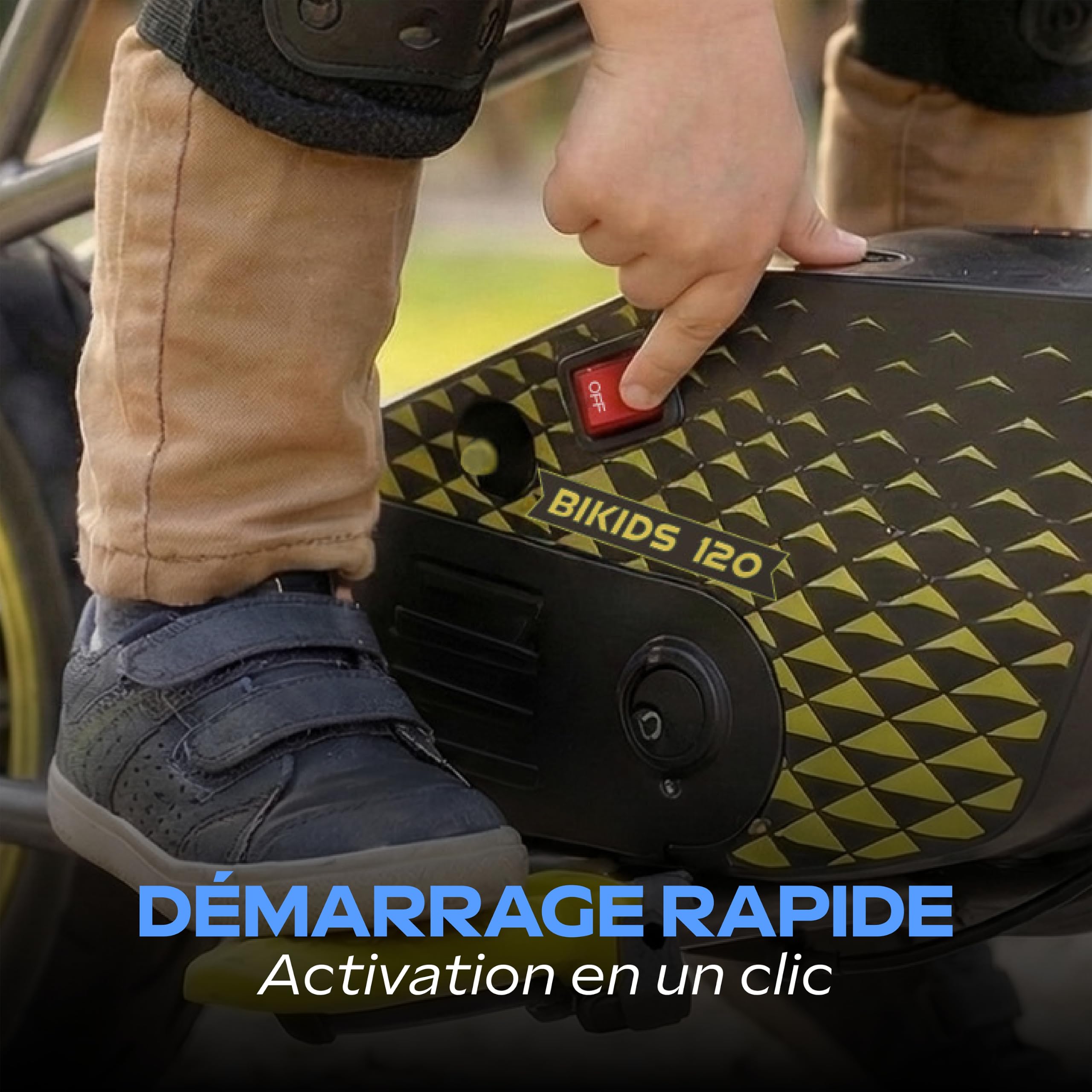 UrbanGlide BI Kids 120 – Draisienne Électrique Enfant + 6ans| 16km/h | Lumières LED RGB | 6.5 kg