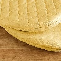 Vista 3 de KitchenAid Asteroid - Juego de mini guantes para horno, 5.5 x 8 pulgadas, amarillo ranúnculo, 2 piezas