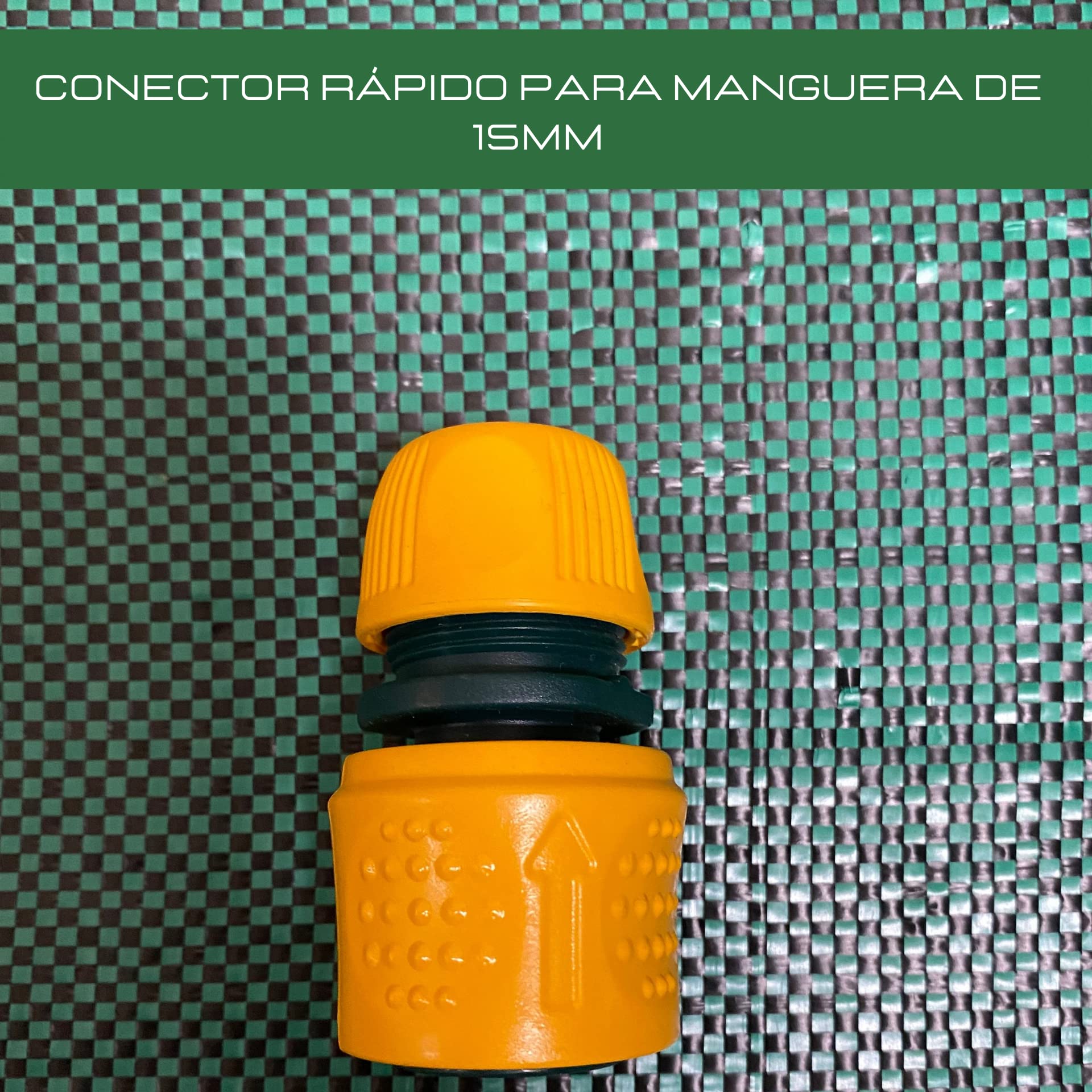 Riegolux 331020 Kit Manguera Batterie con Accesorios, Verde, 25 m