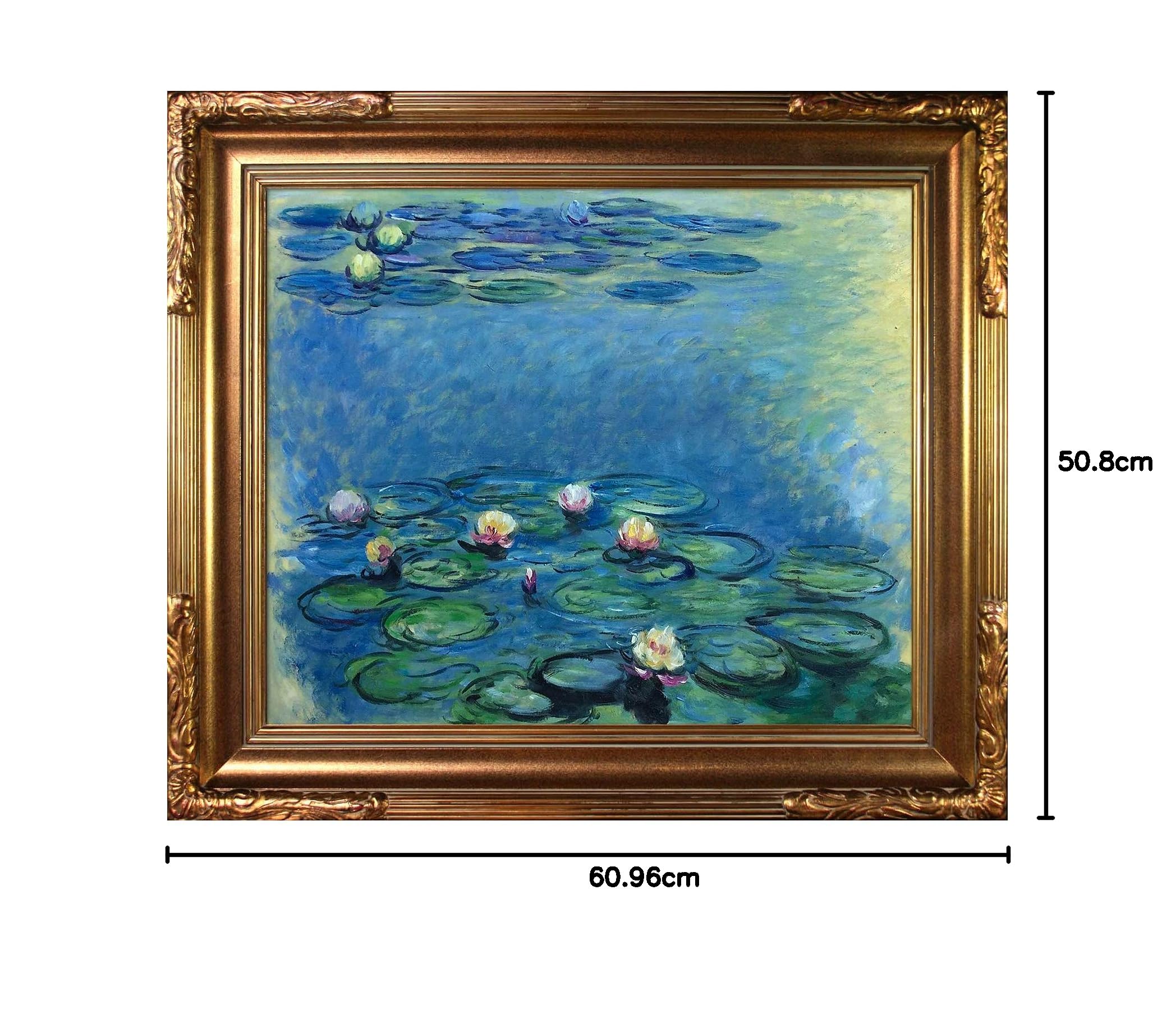 Amazon.co.jp: overstockArt 睡蓮 キャンバスアート モネ フィレンツェ