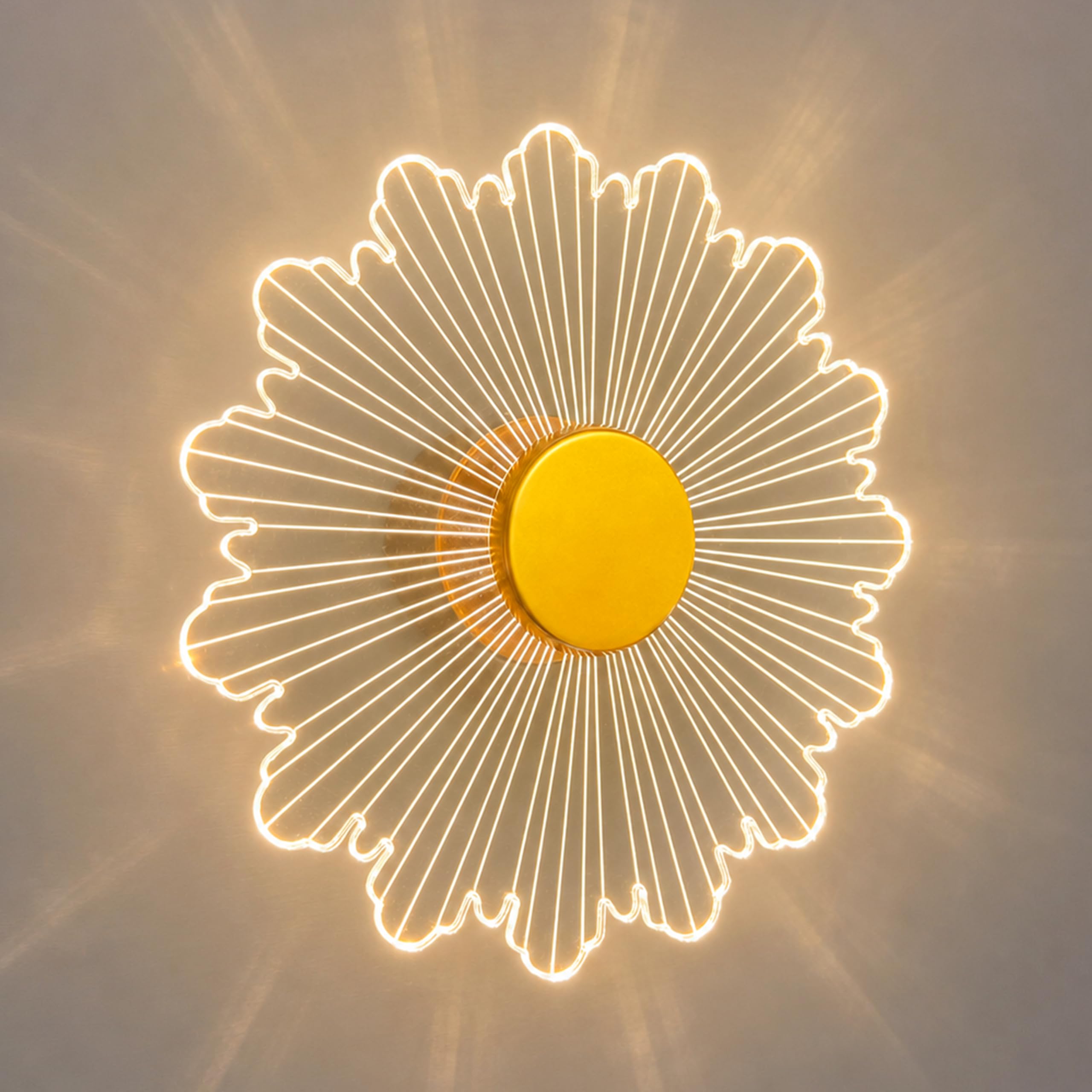 Luxury Diamond Wall Light - Antique Gold LED -17
