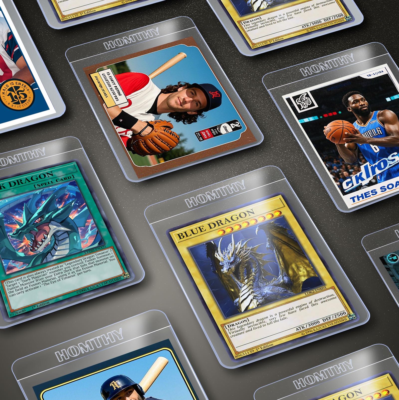 Go Delight Protège-Cartes Semi-Rigides 100 Pièces pour Cartes de Collection